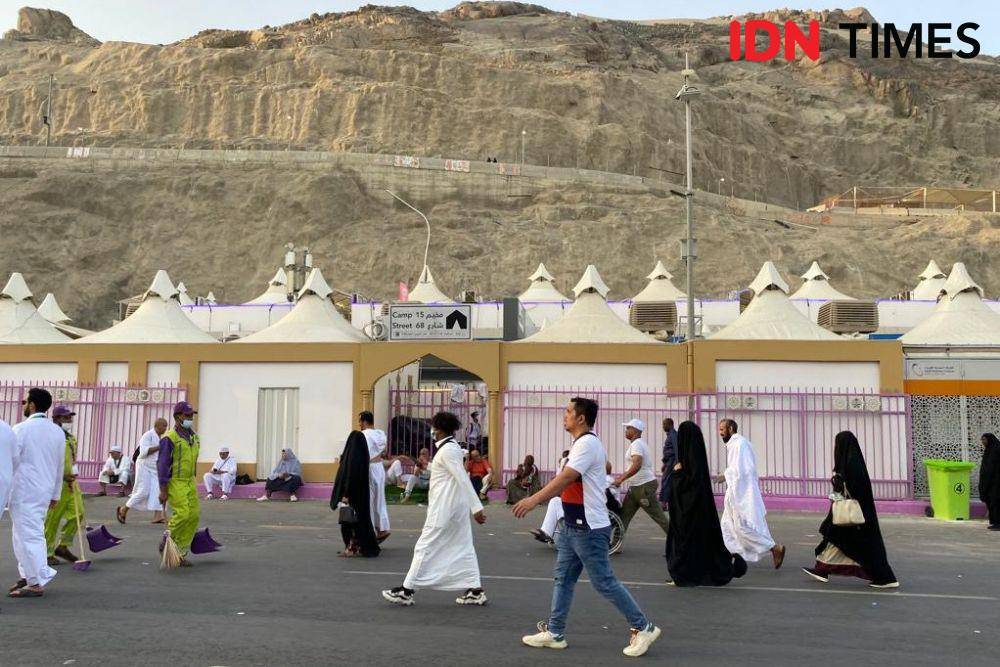 Maktab haji khusus di Mina, Arab Saudi. (IDN Times/Sunariyah)