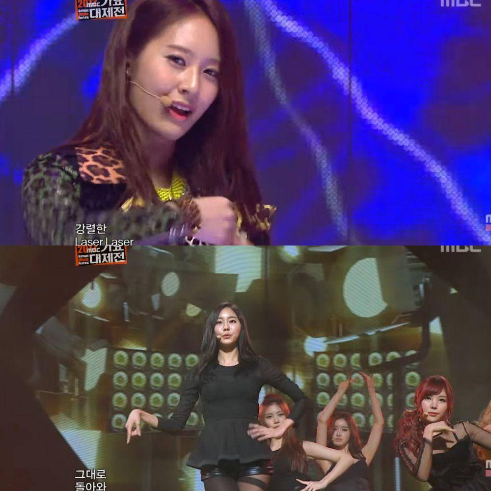 cuplikan penampilan f(x) dan After School (youtube.com/MBCkpop)
