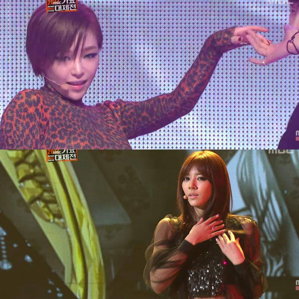 cuplikan penampilan Gain dan Son Dam Bi (youtube.com/MBCkpop)
