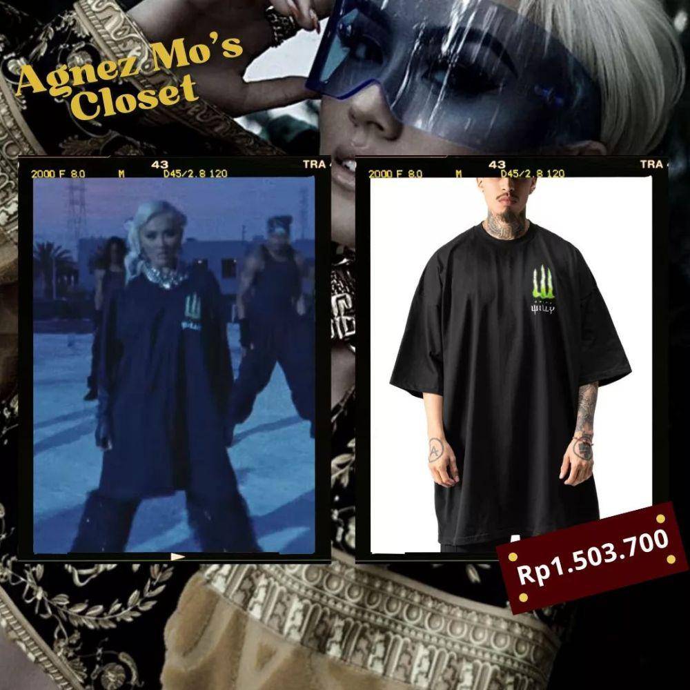 harga outfit Agnez Mo di MV Get Loose (instagram.com/agnezmocloset)