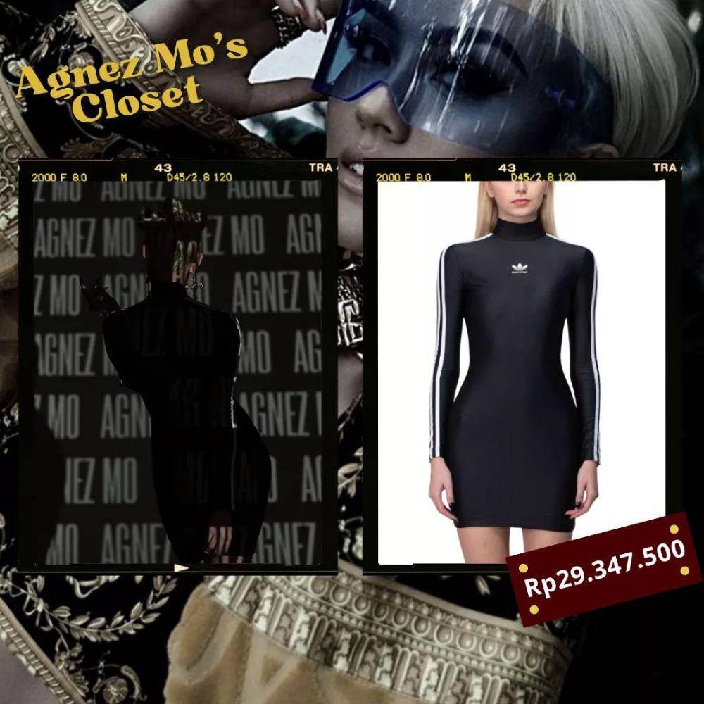 harga outfit Agnez Mo di MV Get Loose (instagram.com/agnezmocloset)