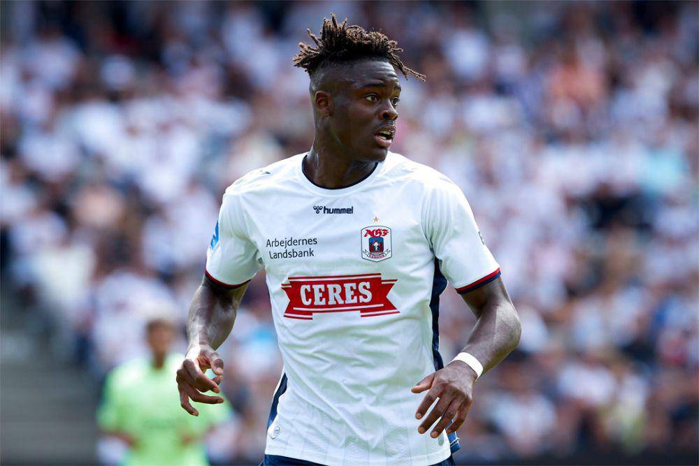 Yann Bisseck dipinjamkan ke klub Denmark, Aarhus GF pada 2021/2022. (twitter.com/AGFFodbold)