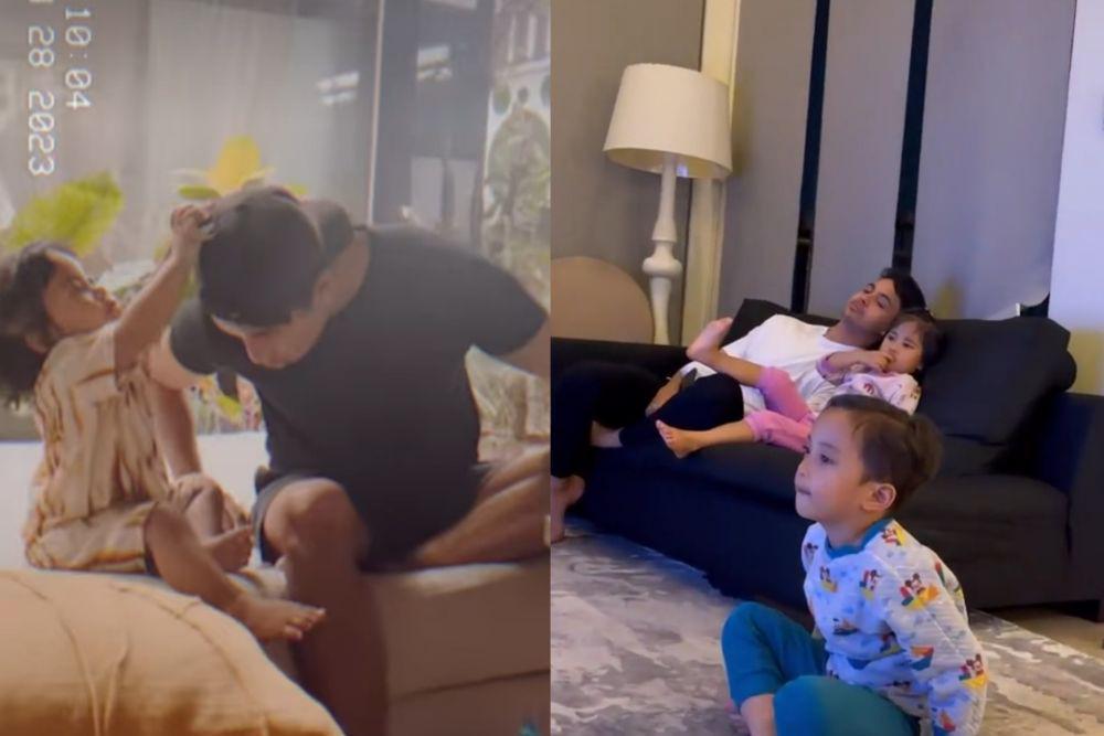 10 Potret Akrab Salim Nauderer dan Anak Rachel Vennya, Chava Manja Pol