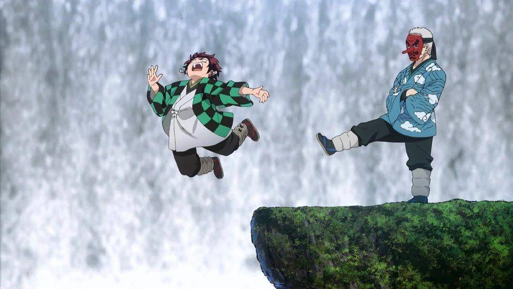Urokodaki (dok. Ufotable/ Kimetsu no Yaiba)