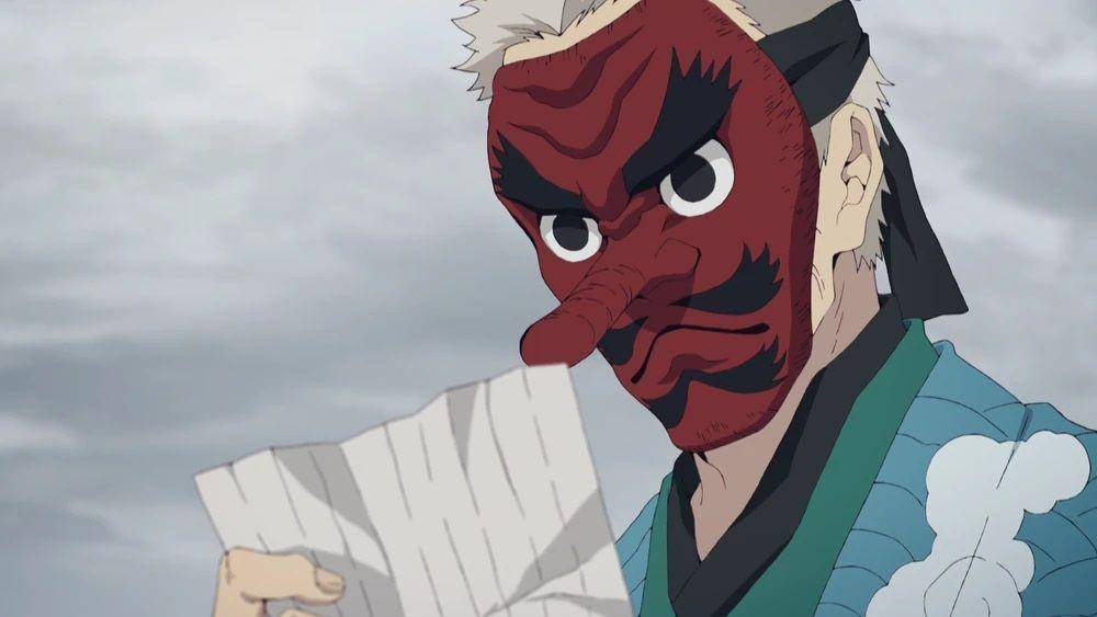 Urokodaki (dok. Ufotable/ Kimetsu no Yaiba)