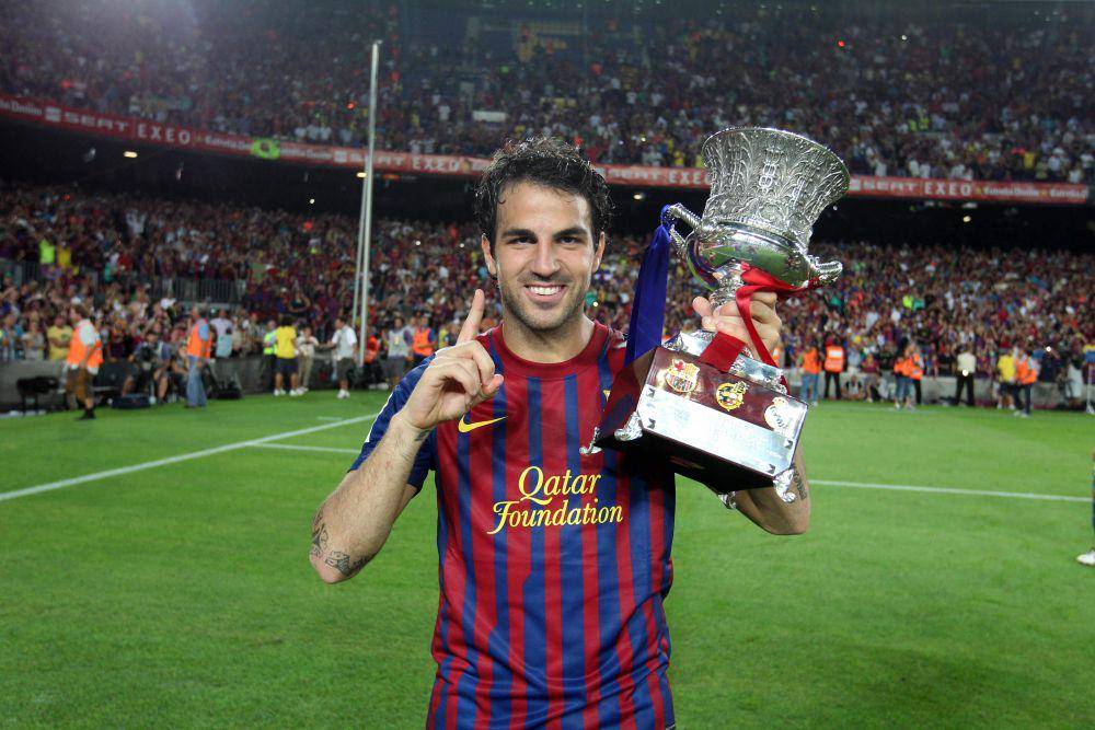 Cesc Fabregas saat membela Barcelona. (fcbarcelona.com)