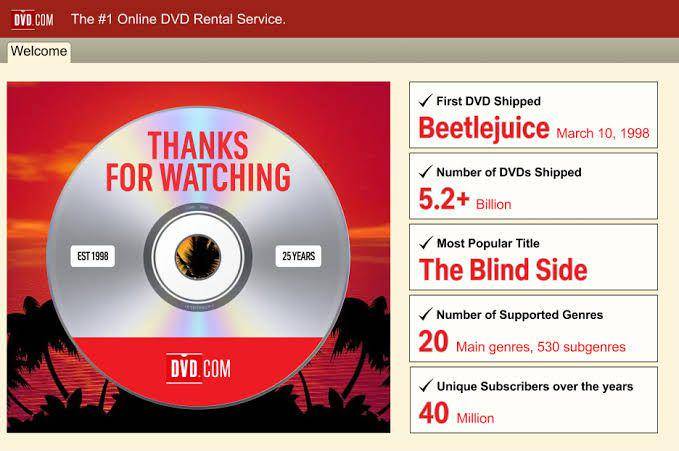 tampilan Netflix ketika menyewakan DVD (about.netflix.com)