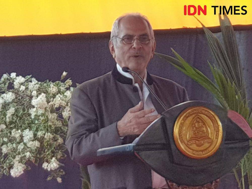 Presiden Republik Demokratik Timor Leste, José Ramos-Horta saat pelantikan Xanana Gusmao menjadi Perdana Menteri di Istana Presiden Nicolau Lobato, Dili, Sabtu (1/7/2023). (IDN Times/Uni Lubis)