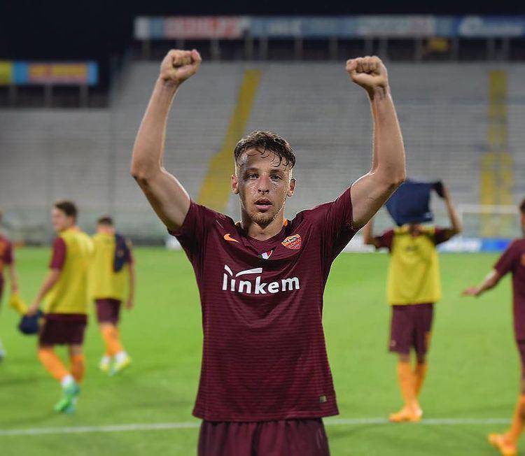 Davide Frattesi saat membela AS Roma junior. (instagram.com/davidefrattesi_22)