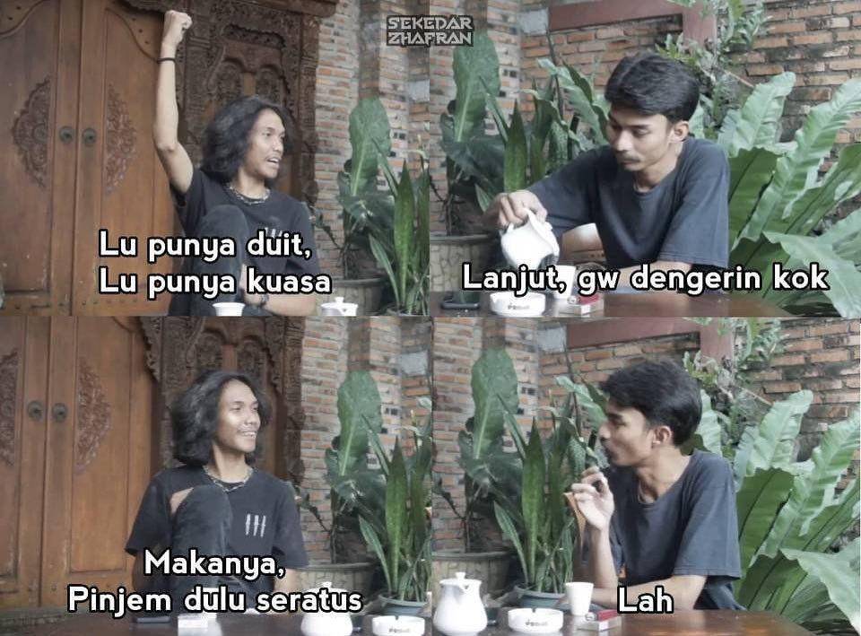meme lu punya duit lu punya kuasa (instagram.com/lawakscience)