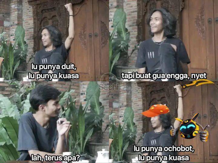 meme lu punya duit lu punya kuasa (instagram.com/komersial.beract)