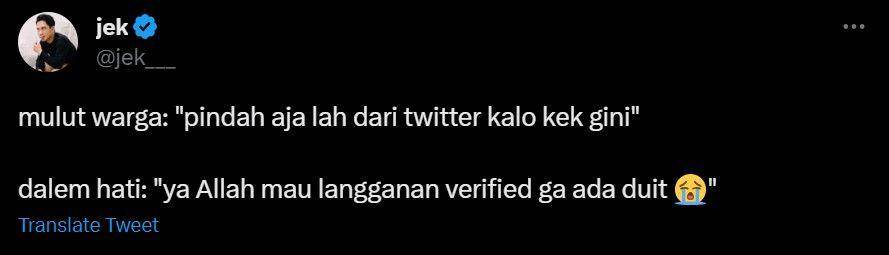 curhat kesel warganet Twitter dibatasi (twitter.com/jek___)
