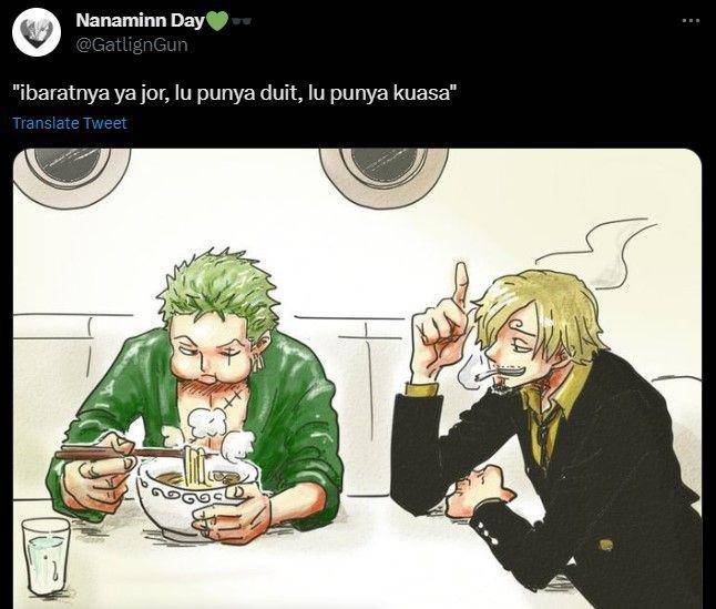meme lu punya duit lu punya kuasa (twitter.com/gatligngun)
