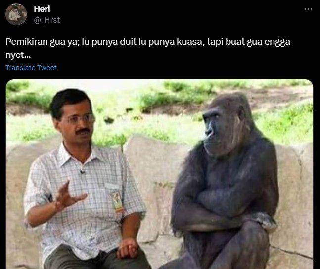 meme lu punya duit lu punya kuasa (twitter.com/_hrst)