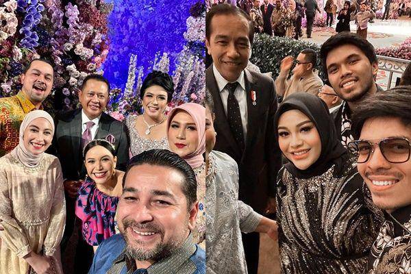 artis di pernikahan anak Bambang Soesatyo (instagram.com/umaylubis | instagram.com/attahalilintar)