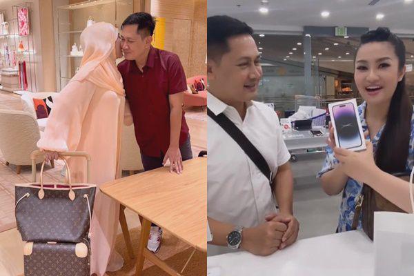 8 Potret Fitri Carlina Dapat Kado dari Gaji Pertama Suami di Oman