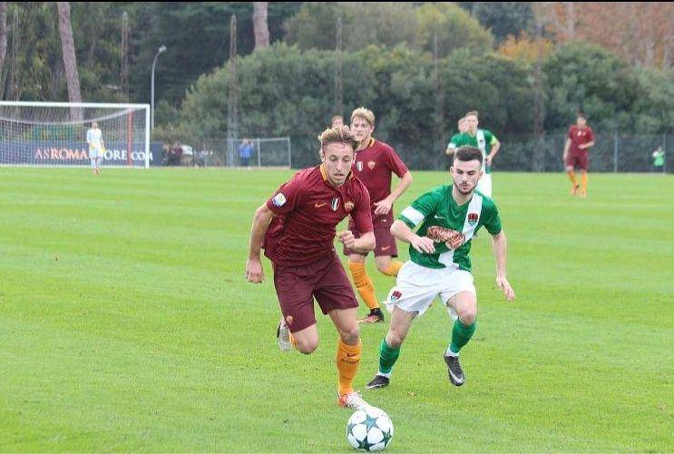 Davide Frattesi saat membela AS Roma junior. (instagram.com/davidefrattesi_22)