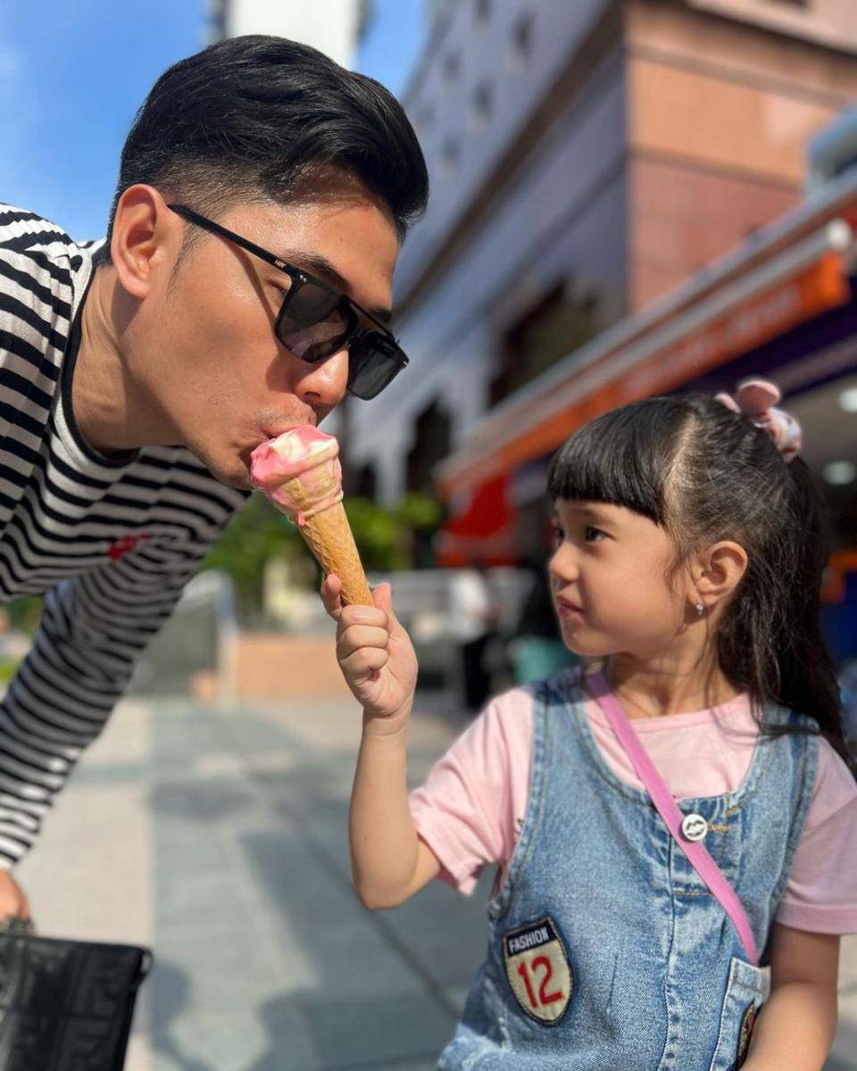 potret Rizky Kinos dan buah hati (instagram.com/kinosnoski)