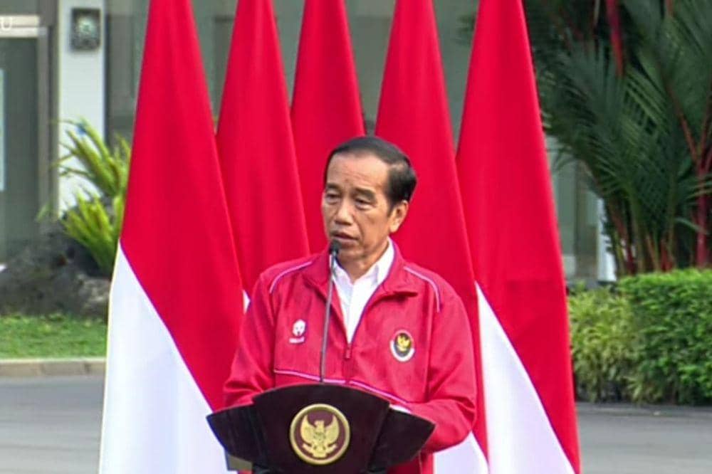 Presiden Jokowi terima kontingen Indonesia di ajang ASEAN Paragames 2023. (youtube.com/Sekretariat Presiden)