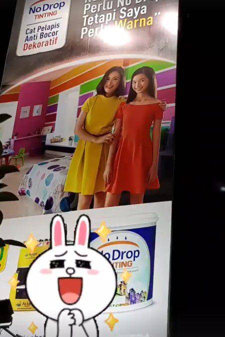 Lady saat jadi bintang iklan (Instagram.com/ladynayoan)
