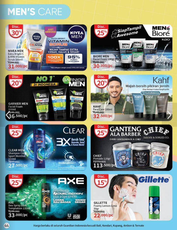 Promo Skincare dan Produk Grooming Pria Juli 2023 (guardianindonesia.co.id)