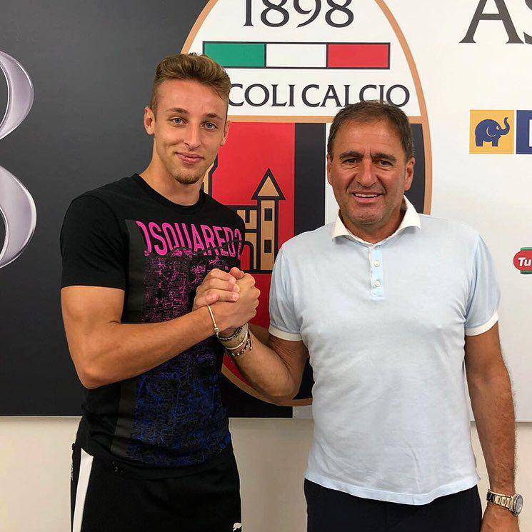 Davide Frattesi saat bergabung dengan Ascoli Calcio. (instagram.com/davidefrattesi_22)