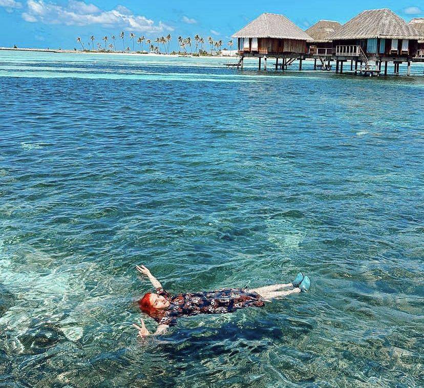 Tasya Farasya snorkeling di Maldives (instagram.com/tasyafarasya)