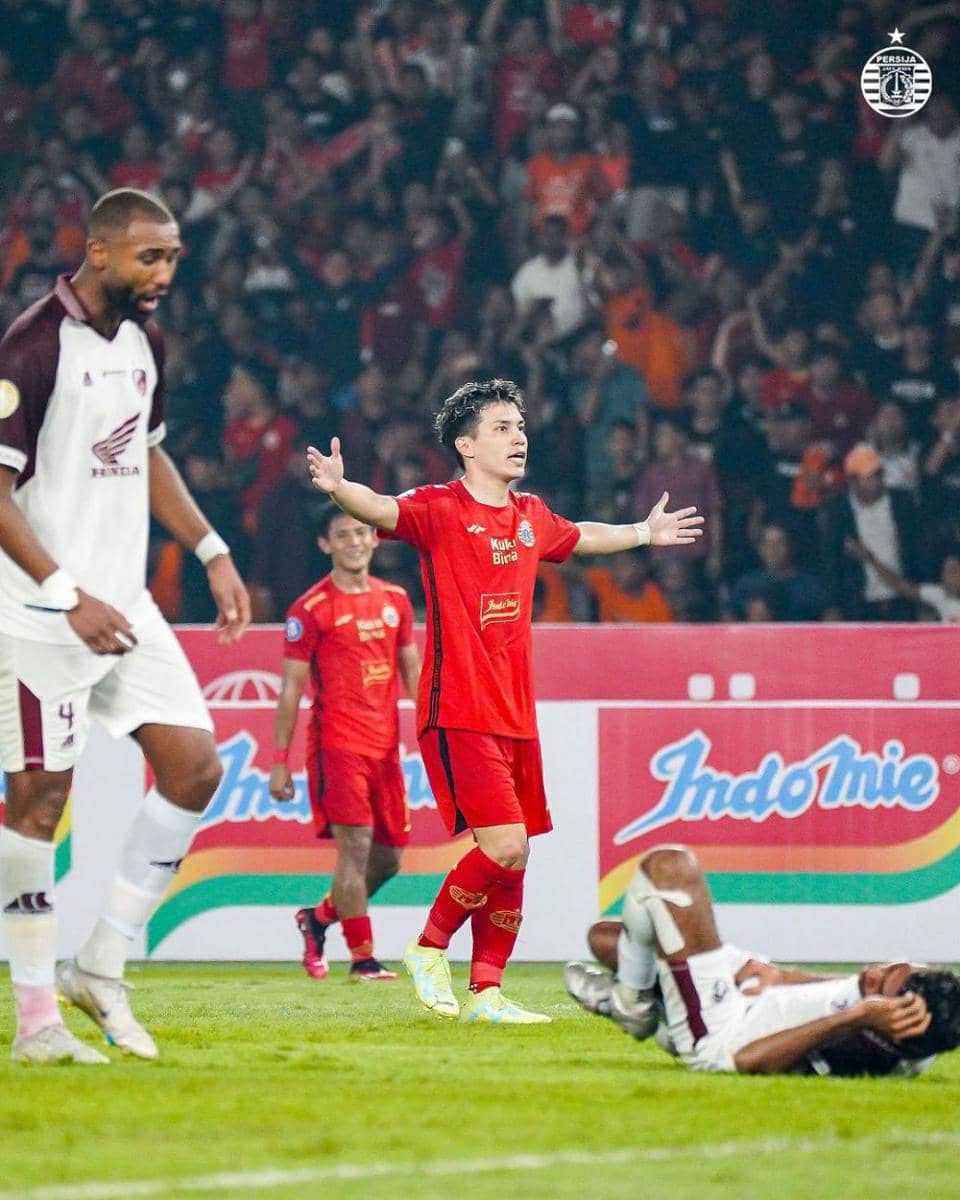 Ryo Matsumura saat pertandingan Persija Jakarta vs PSM Makassar. (Instagram.com/persija)