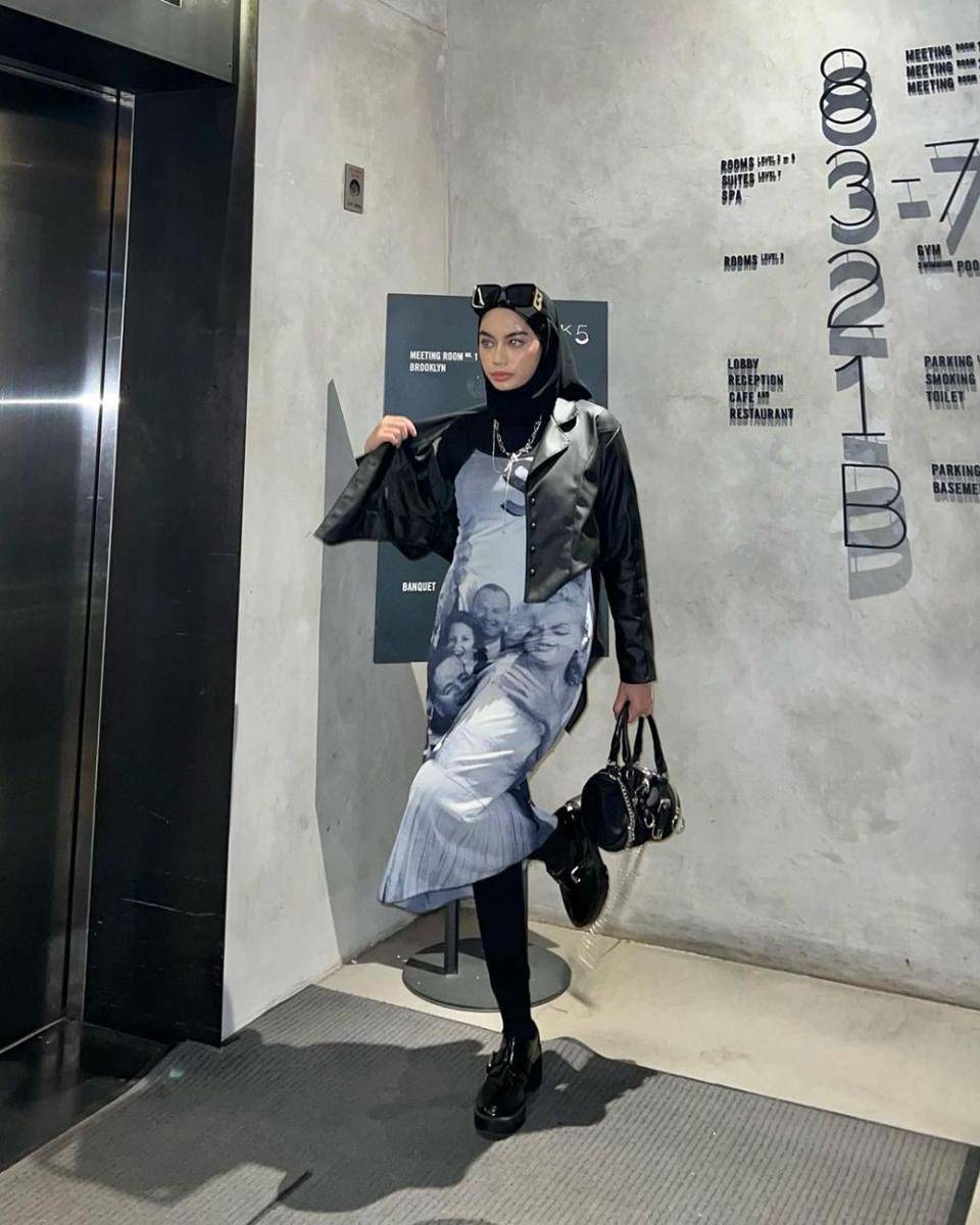 Pilihan outfit untuk gaya ala skena (instagram.com/adiva.selsa)