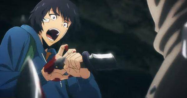 Pisau Jinwoo rusak saat digunakan untuk menyerang ( Dok.  Crunchyroll Collection / Solo Leveling )