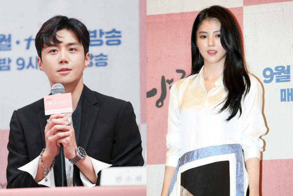 Kim Seon Ho dan Han So Hee di konferensi pers drama 100 Days My Prince (newsculture.press | stardailynews.co.kr)