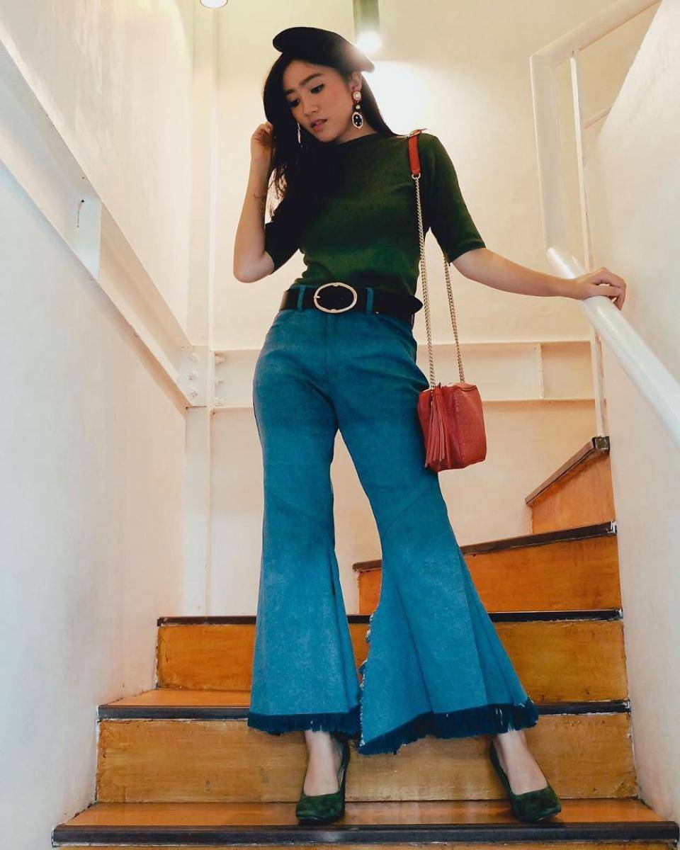 warna yang cocok dengan hijau army (instagram.com/febbyrastanty)