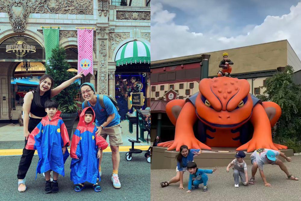 7 Momen Junior Liem dan Keluarga ke Universal Studio Jepang
