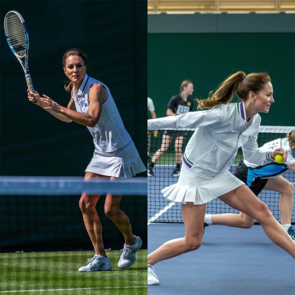 10 Potret Kate Middleton Bermain Tennis, Piawai dan Sporty Abis!