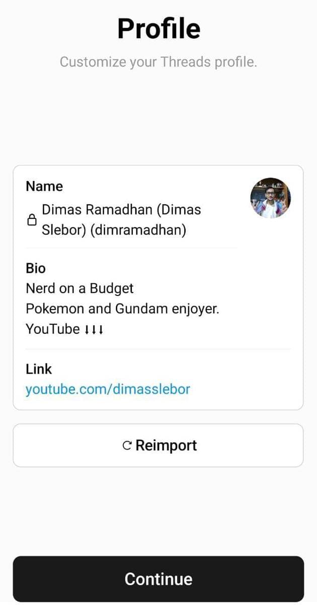 Tangkapan Layar Dimas Ramadhan