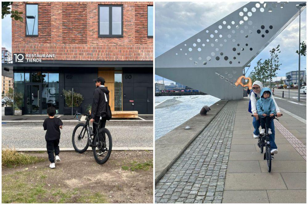 9 Potret Ayudia dan Keluarga Bersepeda Keliling Aarhus, Denmark