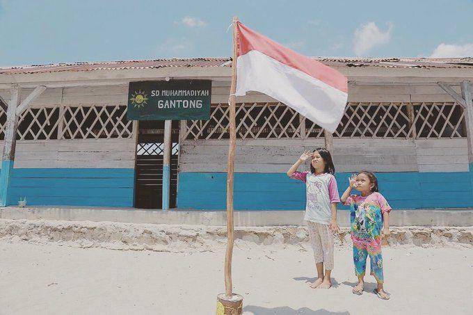Potret replika SD Muhammadiyah Gantong (twitter.com/Kemenparekraf)