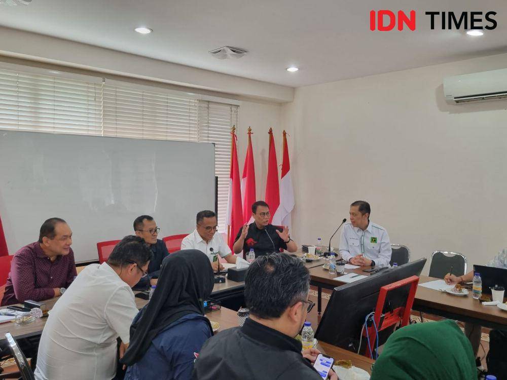 Sejumlah elite partai pendukung Ganjar Pranowo rapat bersama (IDN Times/Ilman Nafi'an)