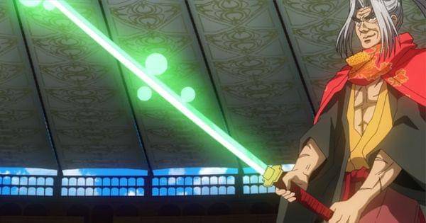 Odachi milik Sasaki yang merupakan bentuk Volundr milik Hrist ( Dok. Netfilx / Record of Ragnarok )