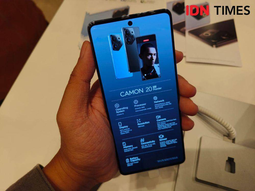 Tecno CAMON 20 Premier (IDN Times/Fatkhur Rozi)