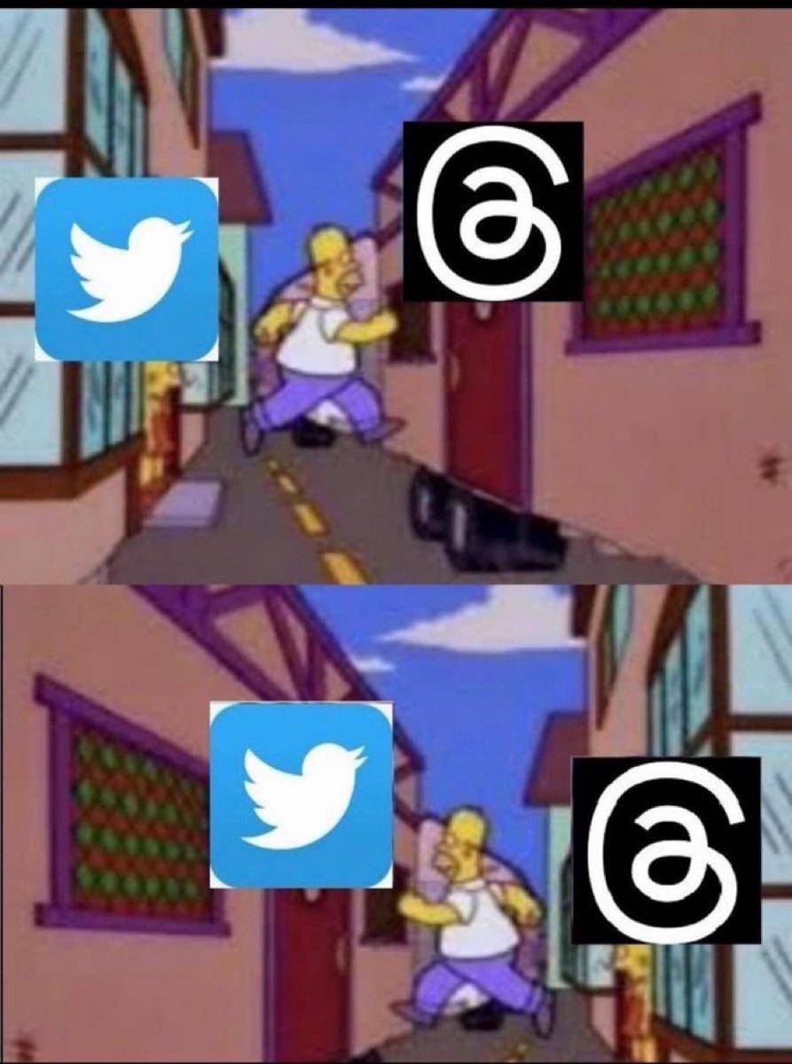 meme gak betah main Threads (twitter.com/picturesfolder)