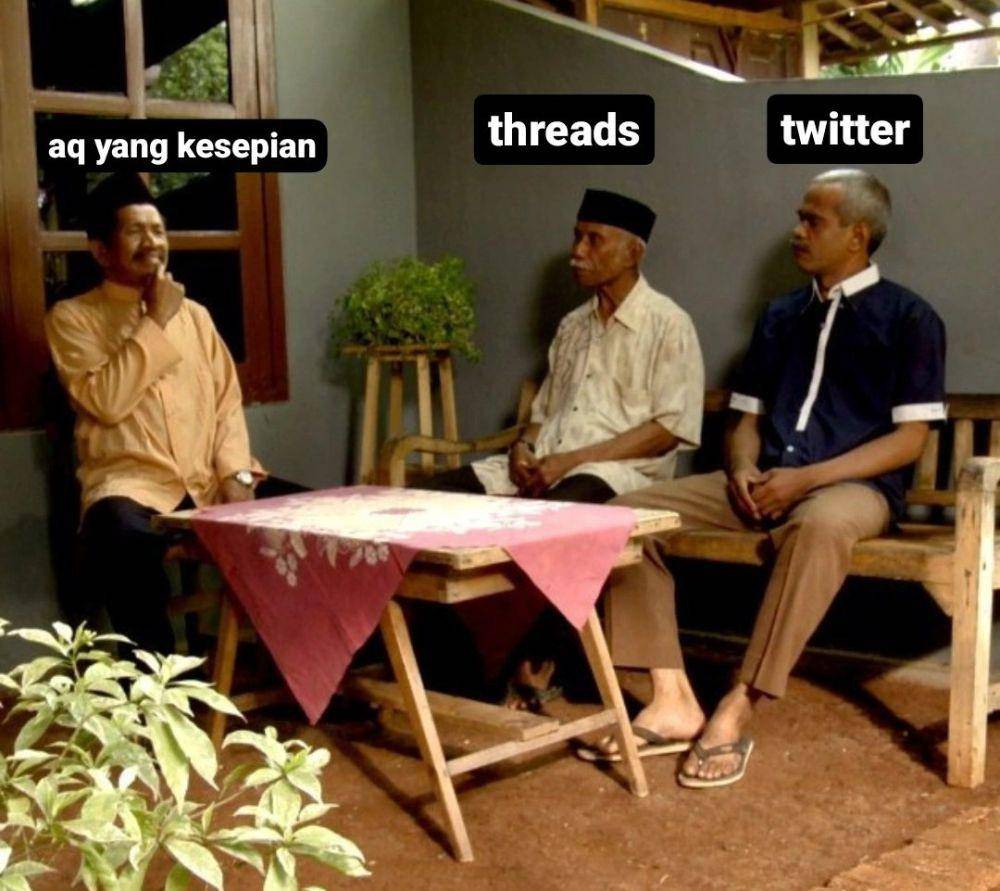 meme gak betah main Threads (twitter.com/haipep)