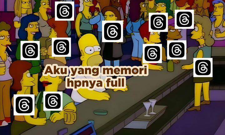 meme gak betah main Threads (instagram.com/dagelan)