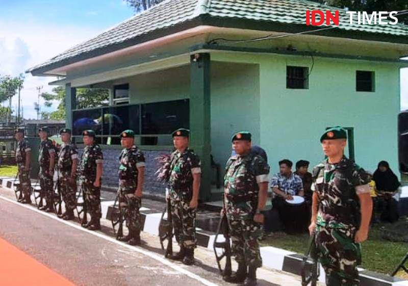 Anggota TNI-AD yang bertugas di Kodim 0913/PPU jadii garda terdepan pengaman di IKN (IDN Times/Ervan)