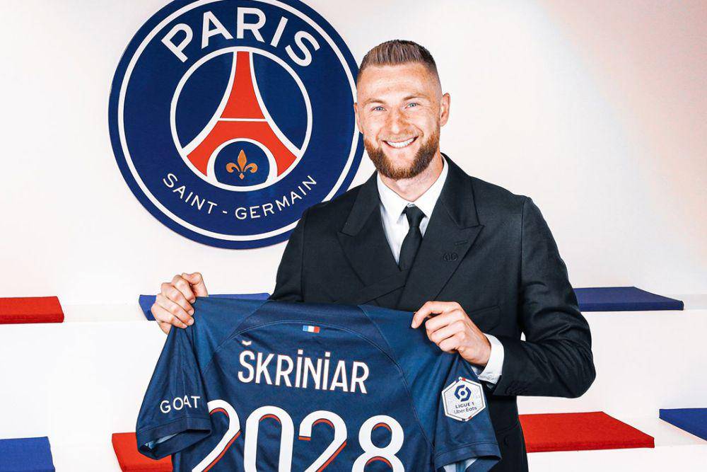 Milan Skriniar bergabung secara gratis dengan Paris Saint-Germain. (en.psg.fr)