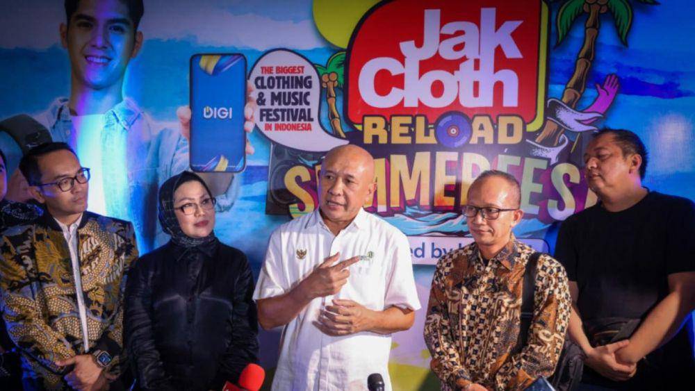 Menteri Koperasi dan UKM Teten Masduki pada pembukaan JakCloth Summerfest Reload di Jakarta. (Dok. Kemenkop UKM)