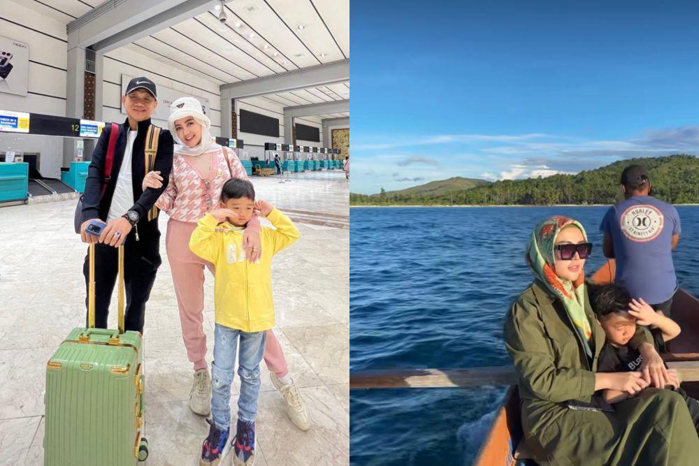7 Potret Keluarga Bella Shofie Mudik ke Maluku, Kampung Halaman Suami