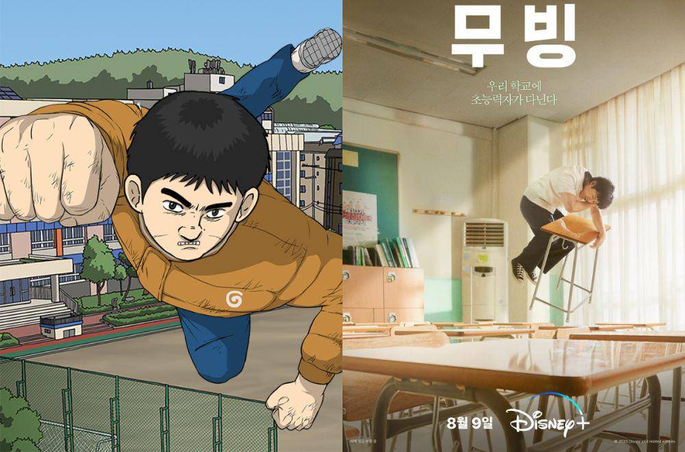 poster webtoon dan drakor Moving (dok. Kakao Page/Moving | dok. Next Entertainment World/Moving)