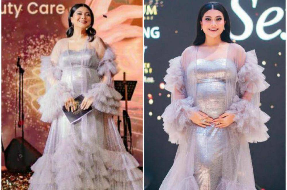 Potret Hanum Mega di grand launching produk sendiri (instagram.com/real.hanummegaa)