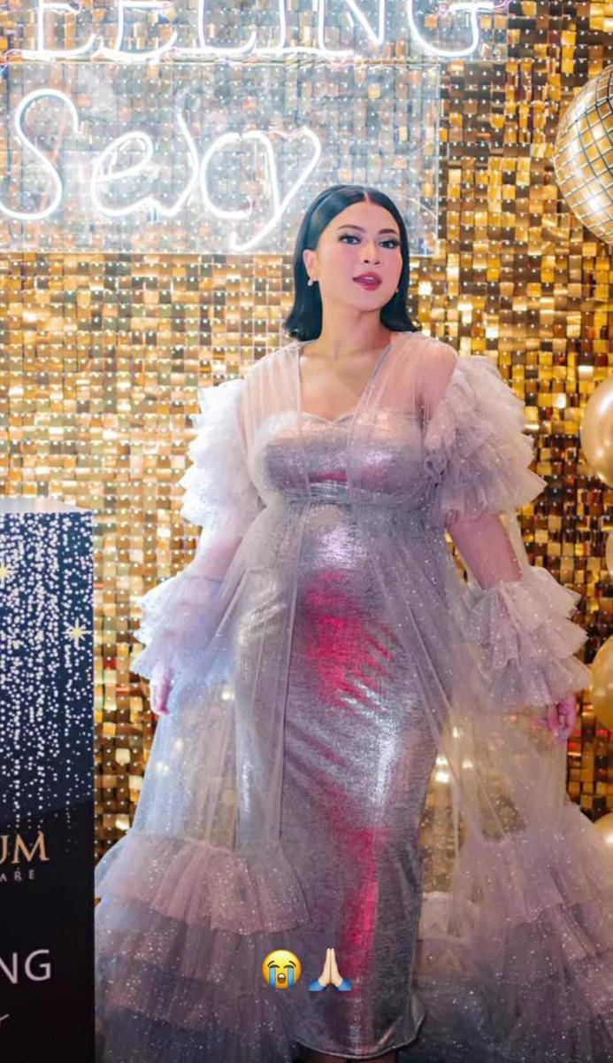 Potret Hanum Mega di grand launching produk sendiri (instagram.com/real.hanummegaa)
